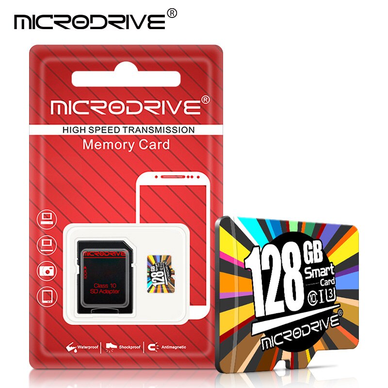 Micro SD Card Memory Card 16GB 32GB 64GB 128GB MicroSD TF card 8G cartao de memoria with Adapter For camera: 128GB