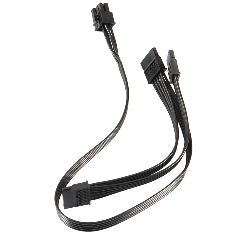 Cable de alimentación de 6 pines a 3X SATA para EVGA Supernova, 650, 750, 850, 1000, 1600, G2, G3, P2, T2, GS, 2 unidades