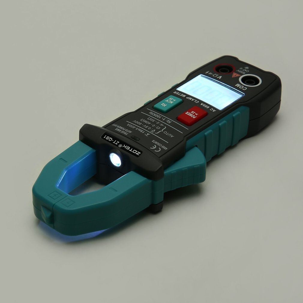 ZOTEK ZT-QB1 Digital Clamp Meter Multimeter True-RMS Peak Hold Auto Range AC/DC Volt AC Amp Ohm NCV Continuity Tester