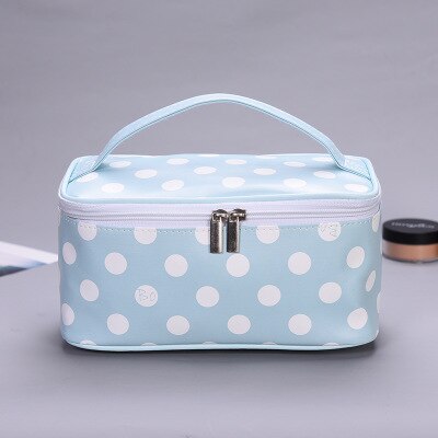 Women PU Travel Cosmetic Bag High capacity Makeup Bag Handbag Female Zipper Small Cosmetics Make Up Bags Travel Beauty Organizer: L