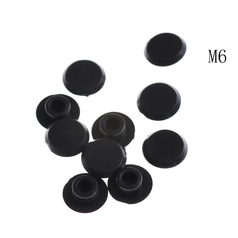 10PCS M5-12 Praktische Schwarze Innensechskant-Abdeckkappen Befestigungselemente Schrauben Inbusschraube Schraube Mutter Rundkopfschutz: Grau