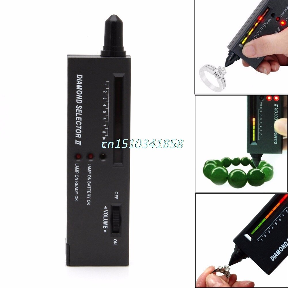 Professionele Hoge Nauwkeurigheid LED Diamant Tester Sieraden Gem Selector Test Pen Tool # Y51 #