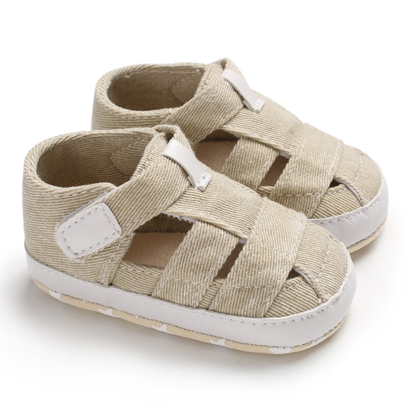 Baby Zachte Zolen Ademend Comfort Zomer Sandaal 0-18 Maanden Baby Peuters In Effen Kleur: apricot / 7-12 Months