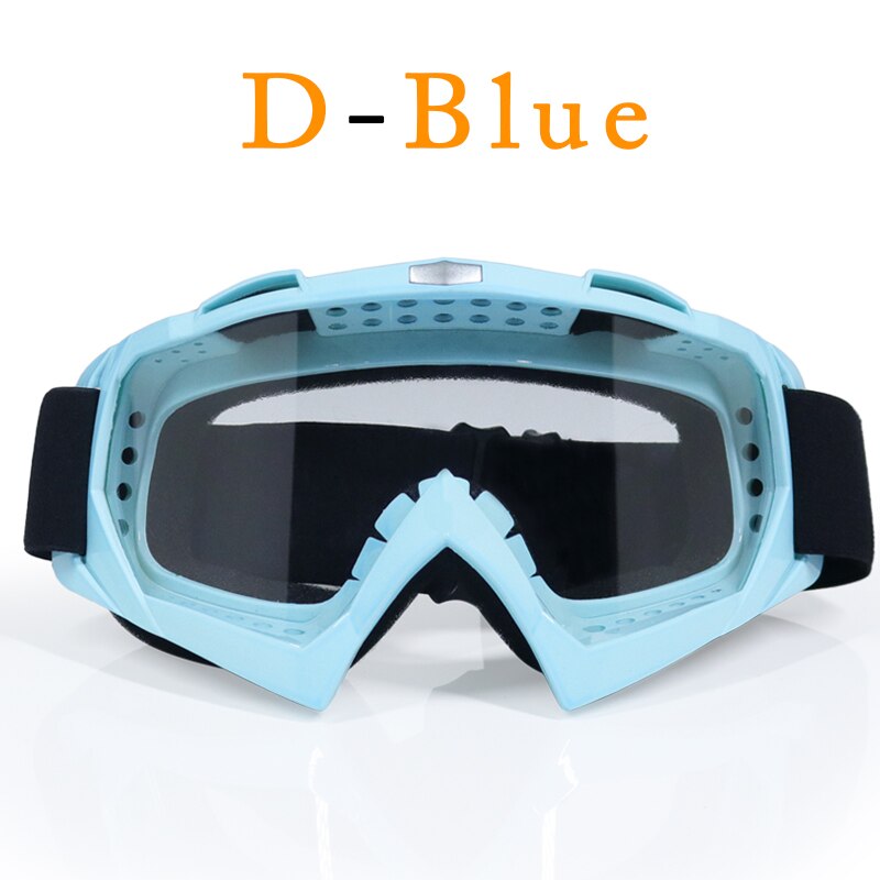 Dla dorosłych gogle Motocross motocykl motor okulary Cross Country elastyczne przezroczyste soczewki Ooculos de grau: b7