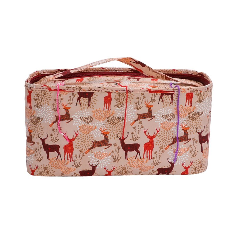 Looen 11 Stijlen Garen Breien Tas Voor Diy Naald Arts Craft Holder Tote Organizer Opslag Gehaakte Tas Lege Vierkante Opslag tas: Style A