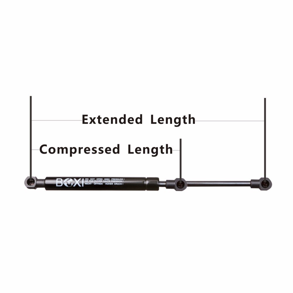Pair Of Rear Trunk Lift Supports – Fits 2008-2014 Cadillac CTS – Steel, Black