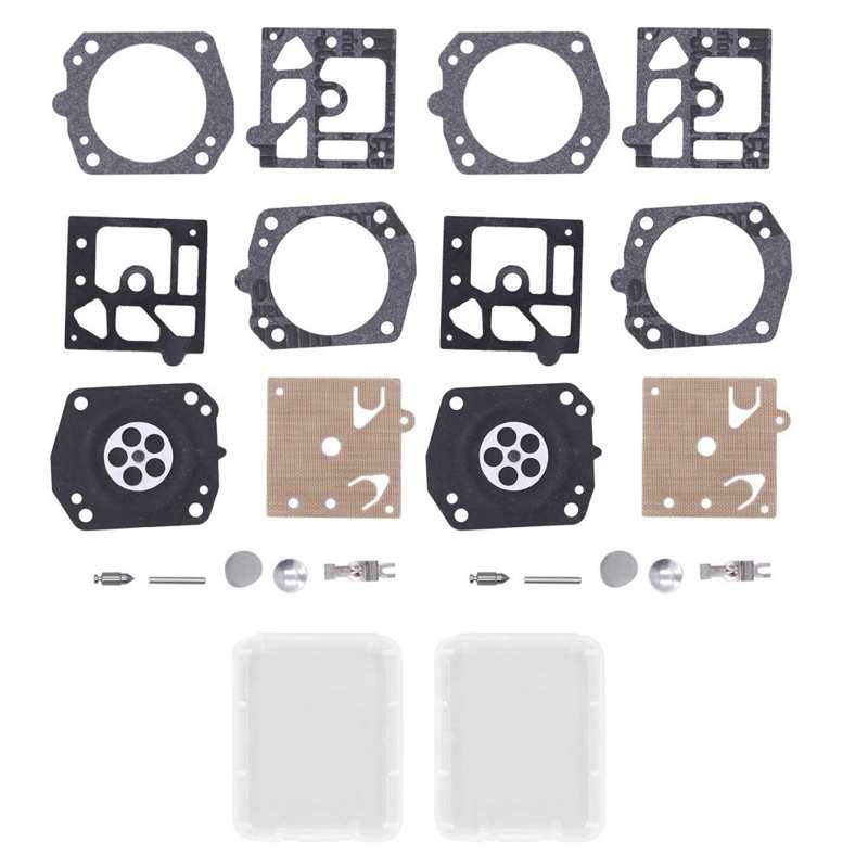 Lawn Mower Repair Kit 2Set Carburetor Rebuild Repair Kit for Walbro K24‑hda for Garden
