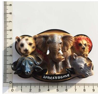 Køleskabsmagnet, håndmalet afrika turist souvenirs strandvogn dekorativ kunst og håndværk: Lysegrøn