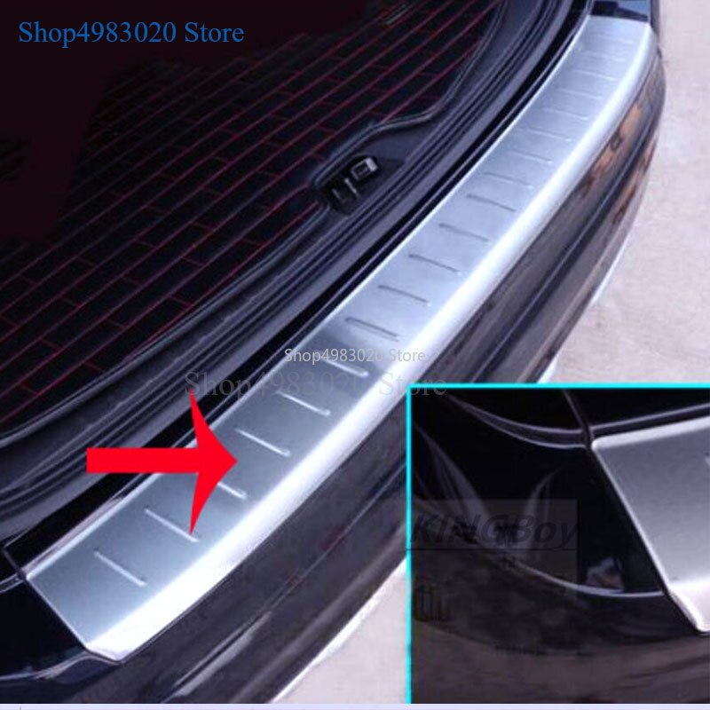 Car Styling Stainless Steel Outer Rear Bumper Trunk Fender Door Sill Plate Protector Guard Covers For Volvo XC60 XC 60: A