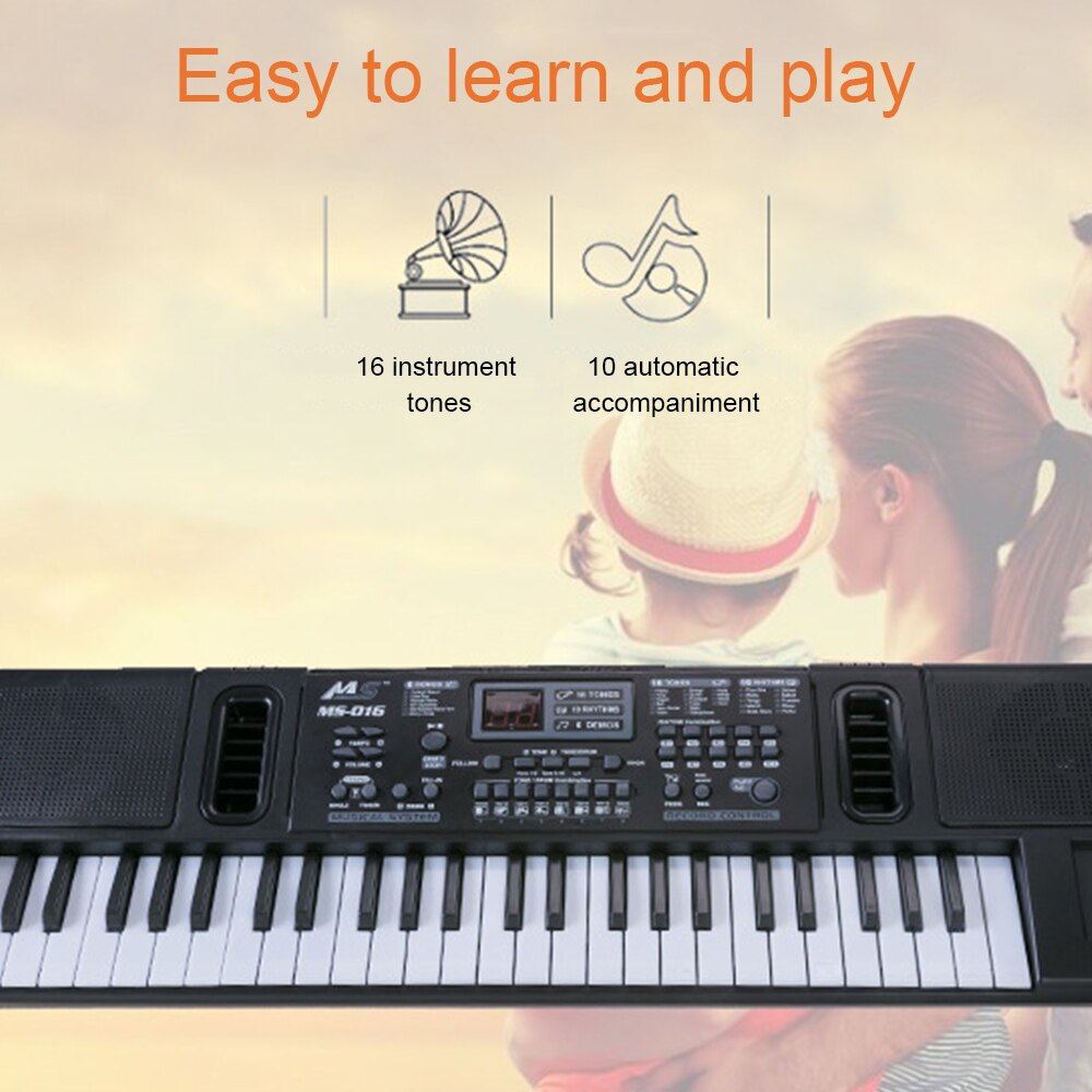 49 Toetsen Elektronische Piano Elektronische Keyboard Orgel Muziekinstrument Speelgoed Met Speelgoed Microfoon Voor Beginners Kids