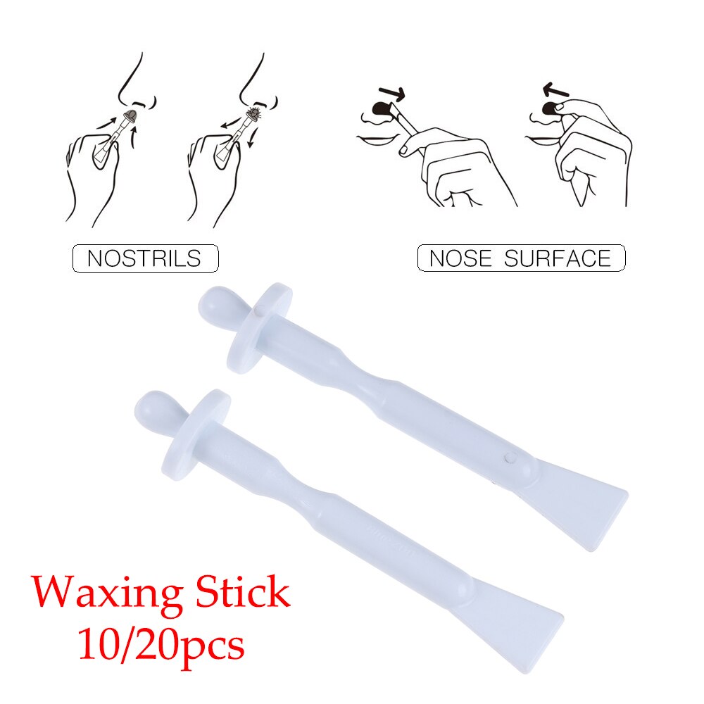 2 in1 Nose Hair body hair removal Waxing Stick plastic Hair removal Wax bean Wiping wax tool Nose Hair removal Beauty bar