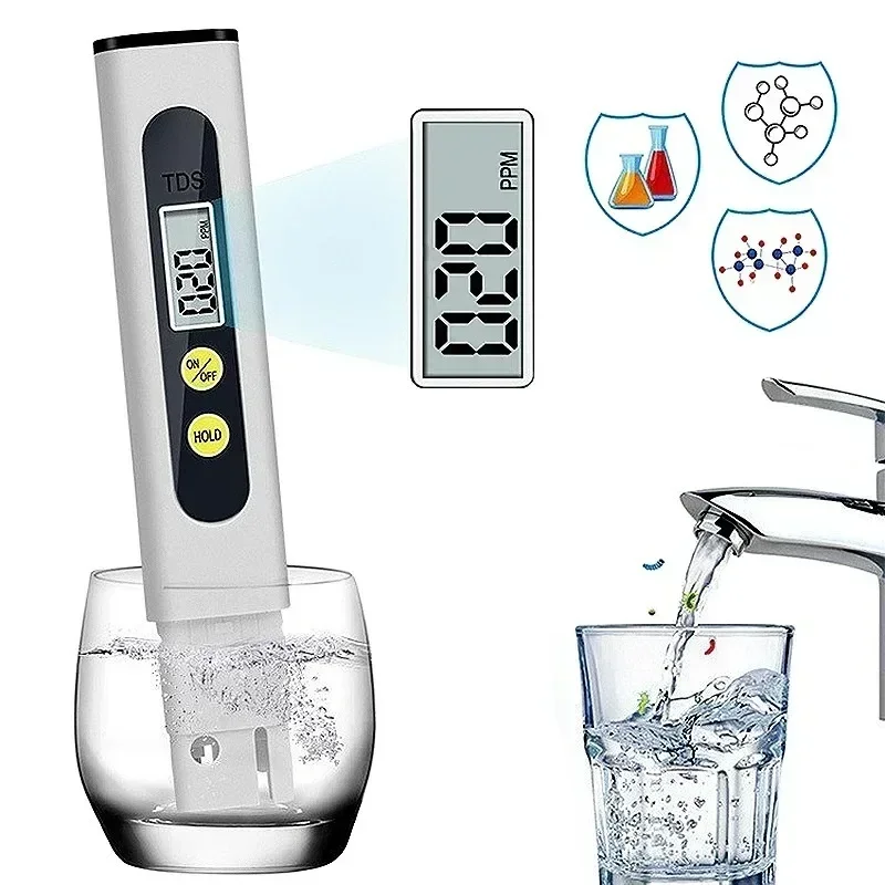 TDS Meter Digitale Water Tester 0-9990ppm Drinkwaterkwaliteit Analyzer Monitor Filter Snelle Test Aquarium Hydrocultuur Zwembaden