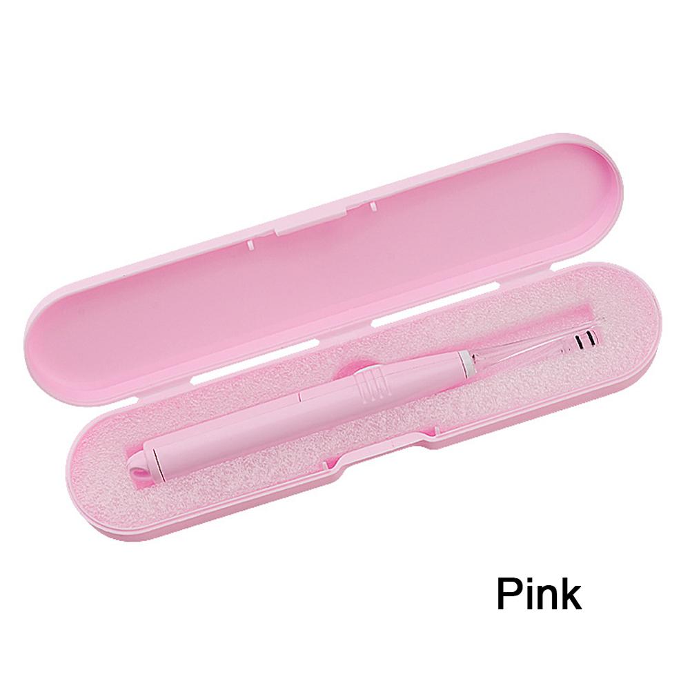 Baby Ear Cleaner Luminous Wax Removal Tool Flashlight Earpick Earwax Remover Curette Light Spoon: Pink