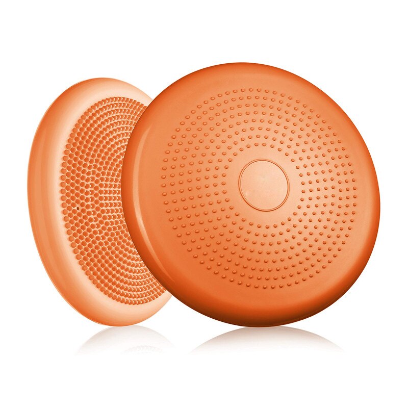 Balans Kussen 33Cm Diameter Opblaasbare Instabiliteit Disc/Nubbed Massage Kussen Voor Core Fitness Rehab Coördinatie: Oranje