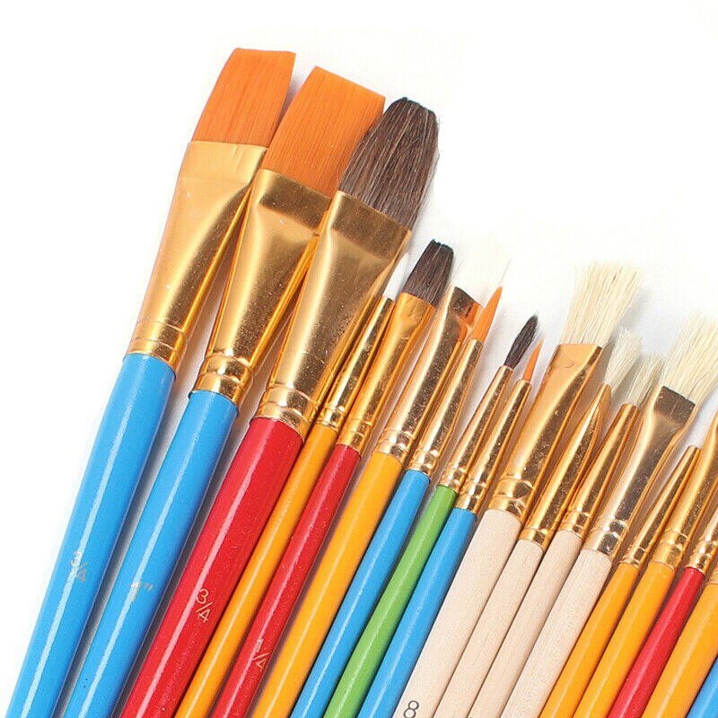 25Pcs Artist Watercolour Painting Brushes Set Paint Acrylic Watercolor Pen Art Supplies Oil Art Craft Accessories