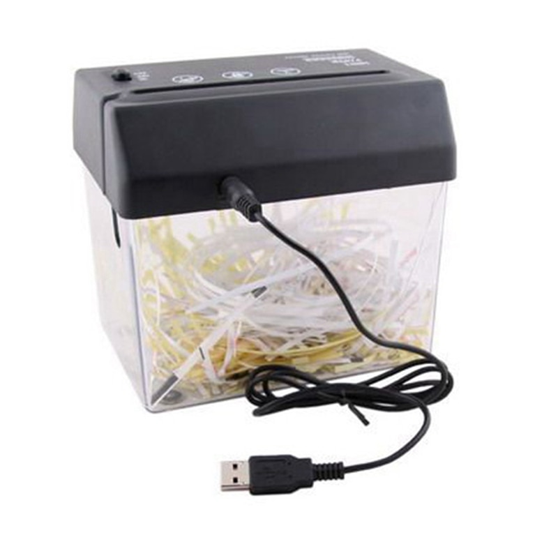 Desktop Office Strip USB Battery Dual-Purpose Electric Small Paper Shredder Mini Home Portable USB Shredder