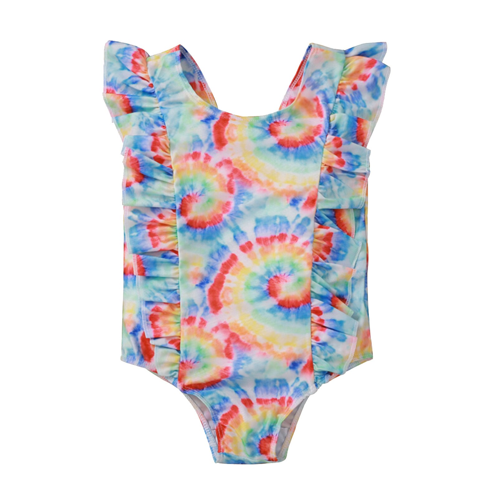 #40 6m-5t Toddler One Piece Newborn Kids Girls Swimwear Floral Print Sleeveless Belt Siamese Swimwear Swimsuit Bathing Suit