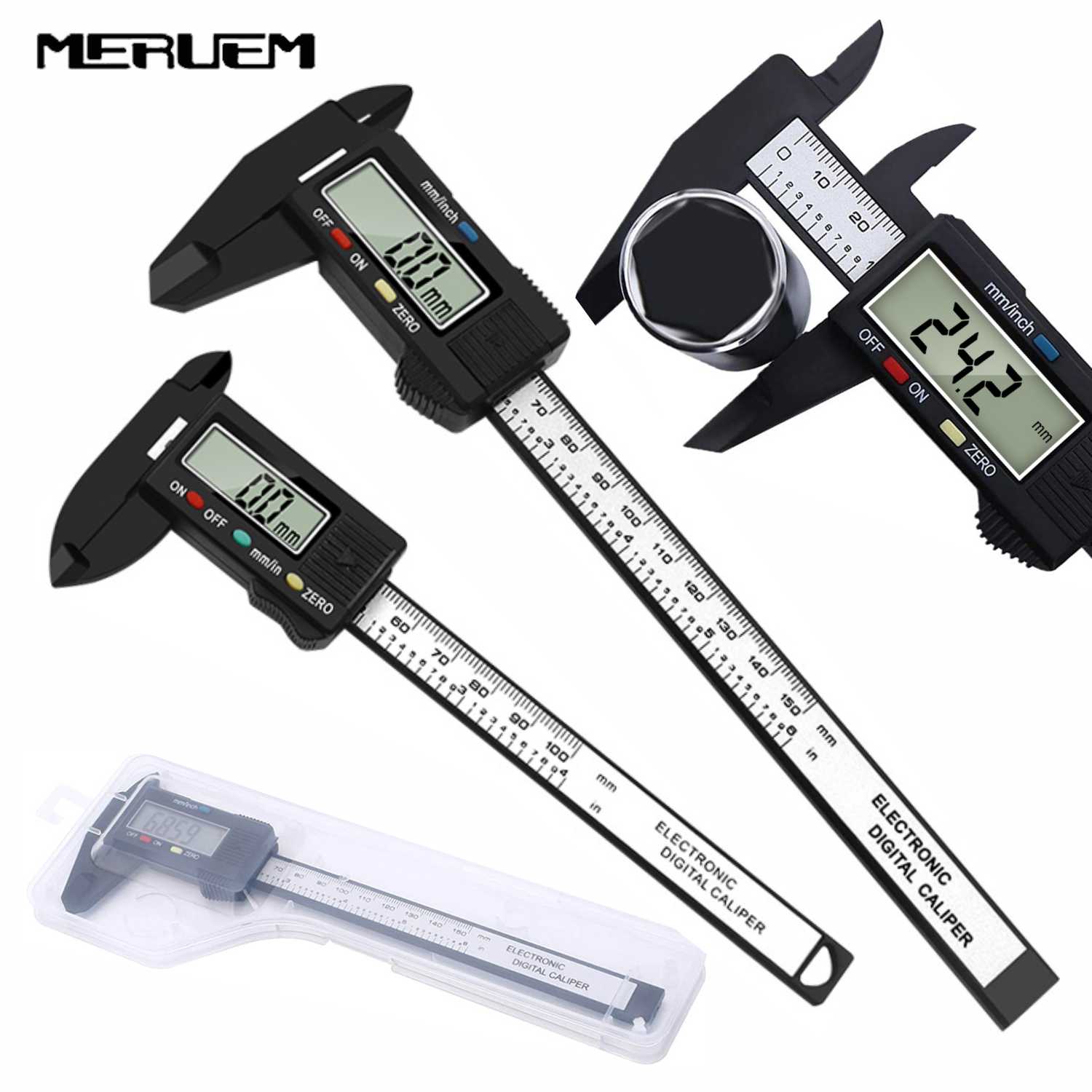 Electronic 6 " 150mm Digital Vernier Caliper Gauge Measuring Tool Measuring Calibre for jewelry Measurement Ruler trammel