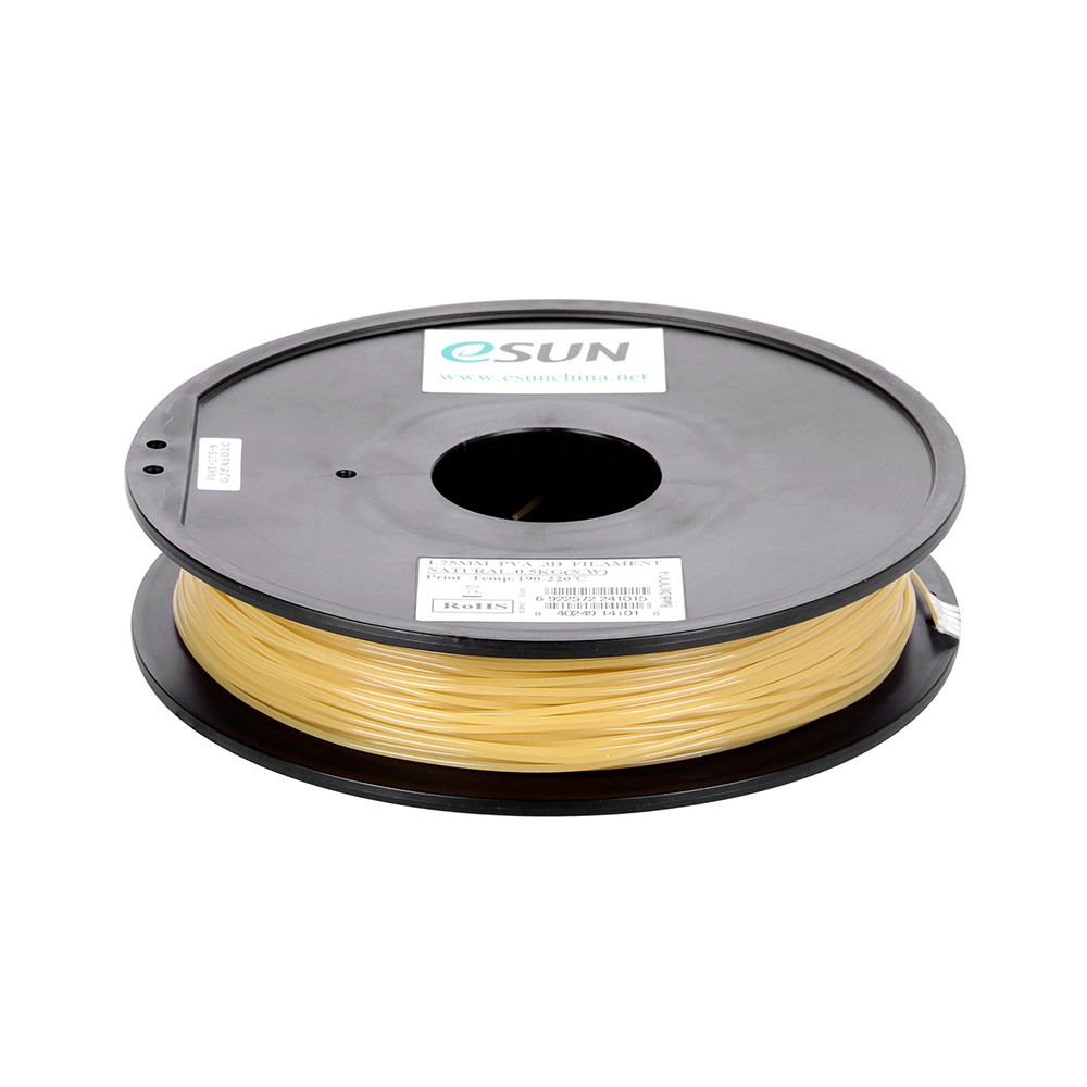 eSUN PVA 1.75mm 3D Printers Filament 0.5kg / 1.1lb Spool Water-soluble Consumables Natural Material Refills