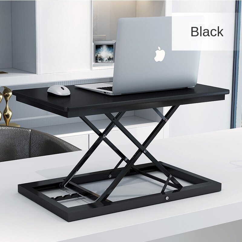 Standing Table Lifting Table Standing Desk Notebook Vertical Stand Computer Monitor Heightened Table Desk: Silver