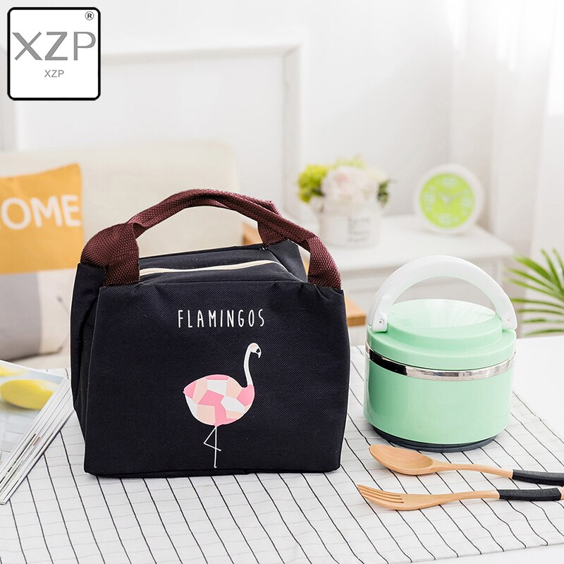 XZP Animal Flamingo Lunch Bag Girl Portable Insulated Thermal Food Picnic Lunch Bags Women kids Men Cooler Lunch Box Bag