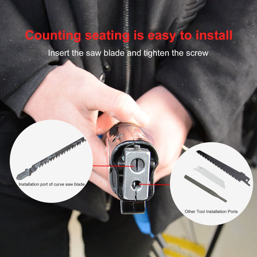 Multifunctional Cordless Reciprocating Saw Attachment Wood Metal File Cutting Tool Electric Drill Jig Power Tool Accessories