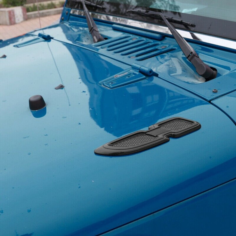 Air Flow Fender Engine Hood Side Body Intake Vent Cover Decoration Protection Stickers for Jeep Wrangler JK 2007