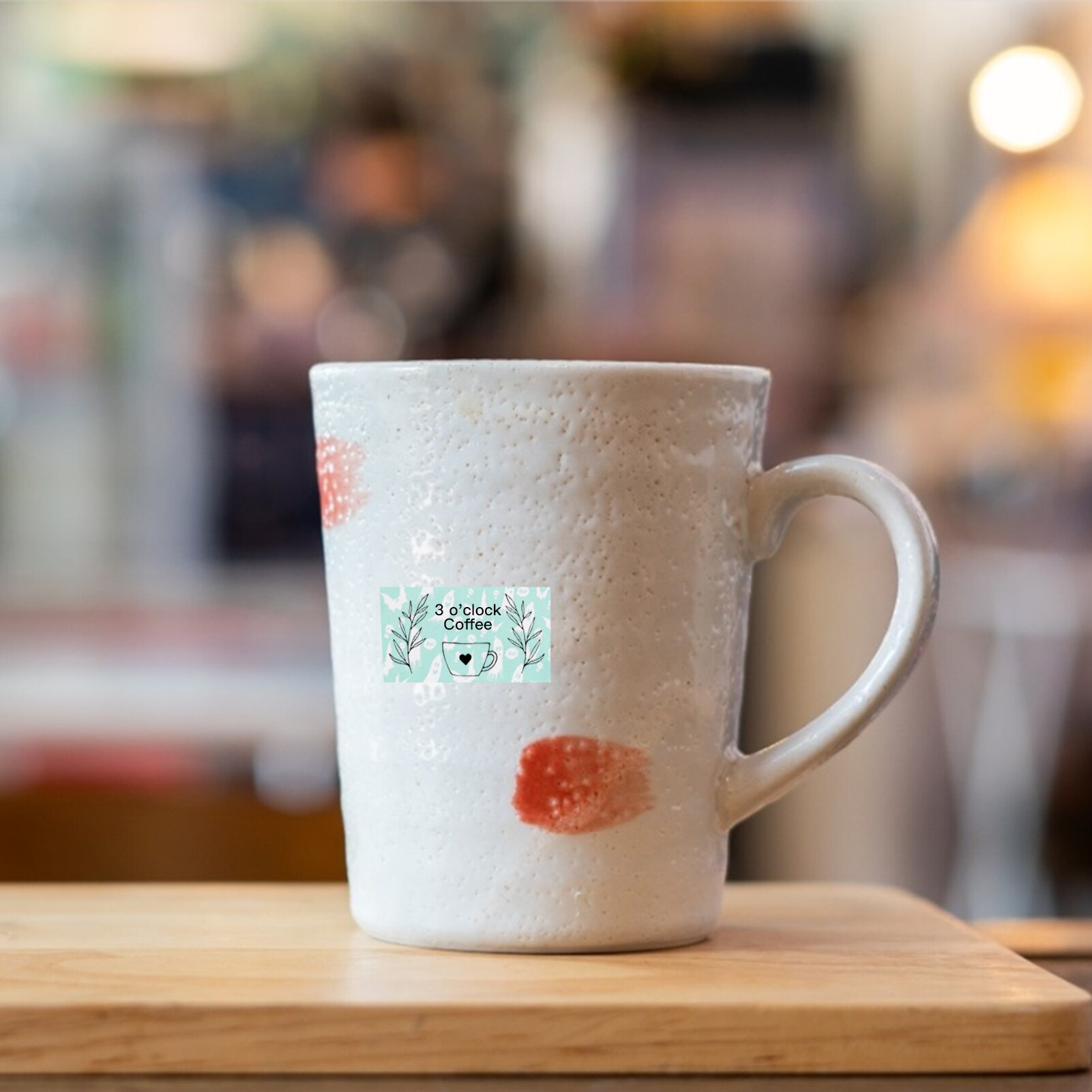 3 Rolls Self-Adhesive Thermal Paper Black on Red Heart Red Background 53mm*3.5m Compatible with Phomemo M02/M02S Thermal Printer