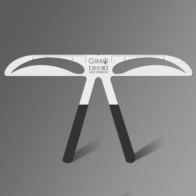 Makeup Eyebrow Tool Eyebrow Tatoo Shaper 3-Point Positioning Balance Ruler Eyebrow Stencil