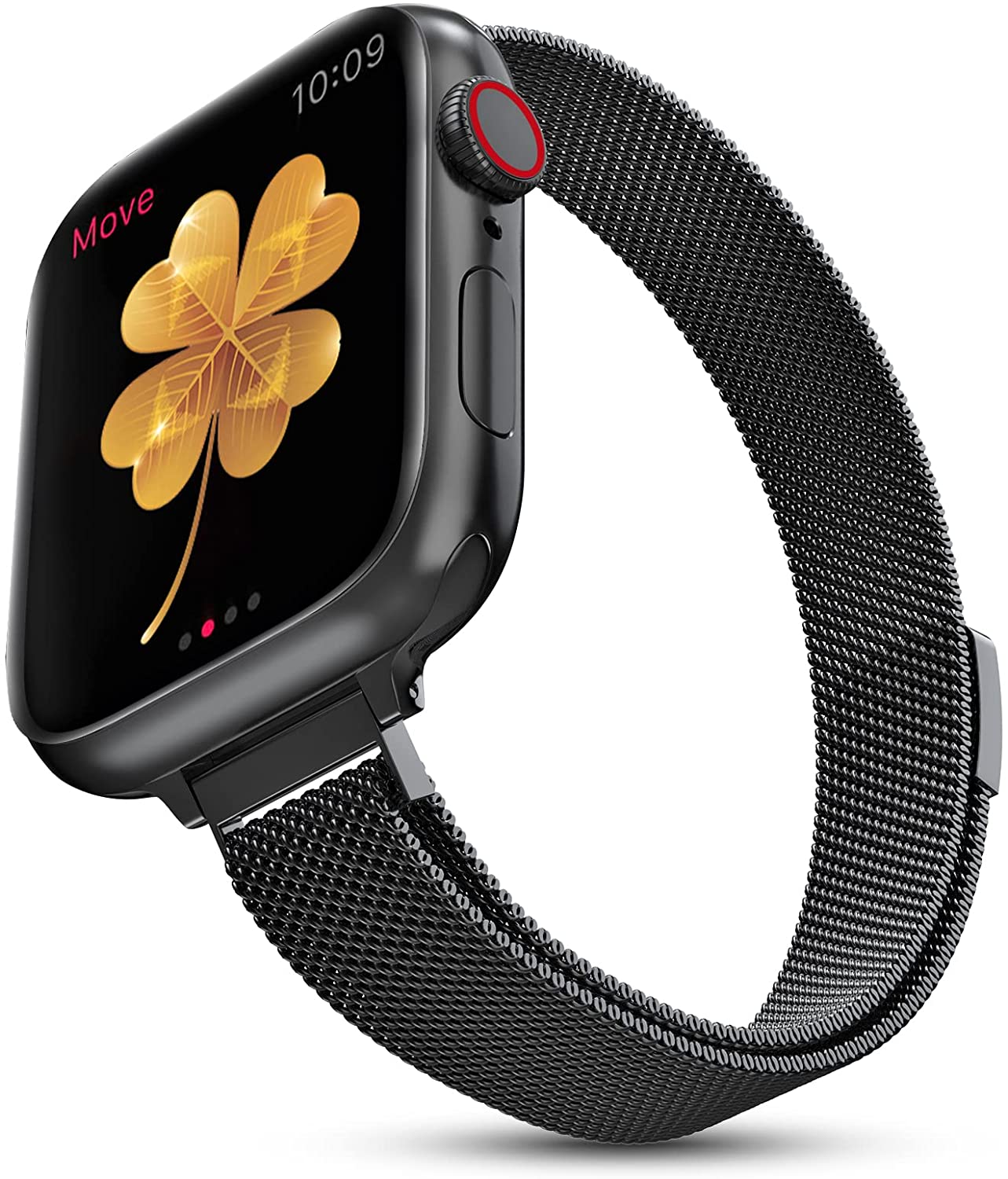 Milanesiskt öglearmband för apple watch-band 40mm 44mm 41mm 45mm 42mm 49mm 38mm slimt armband iwatch-serien 3 5 4 6 se 7 8 ultra 2 9: Lax / 20mm