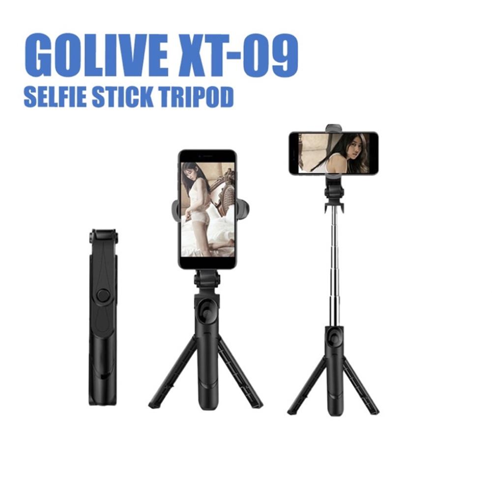 Palo de Selfie para teléfono inteligente, Control de altura ajustable, compatible con Bluetooth, con trípode para Android 10,0 e ios: black