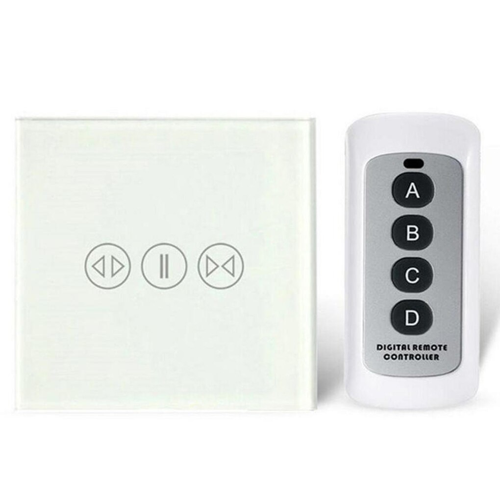 Smart Curtain Switch With Remote Control Electric Curtain Touch Switch 433Mhz EU Smart Curtain Touch Switch Low-power Standby: 01