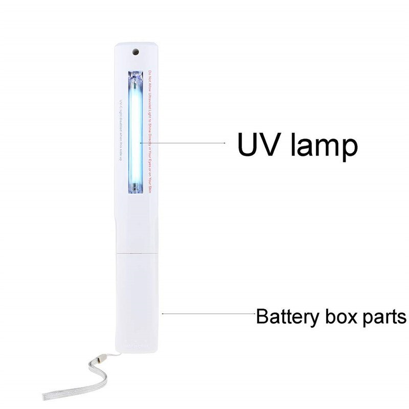 Oplaadbare uv-sterilisatielamp, ultraviolette kiemdodende lamp, ultraviolet licht voor desinfectie, bacteriedodende middelen, mijtendoder