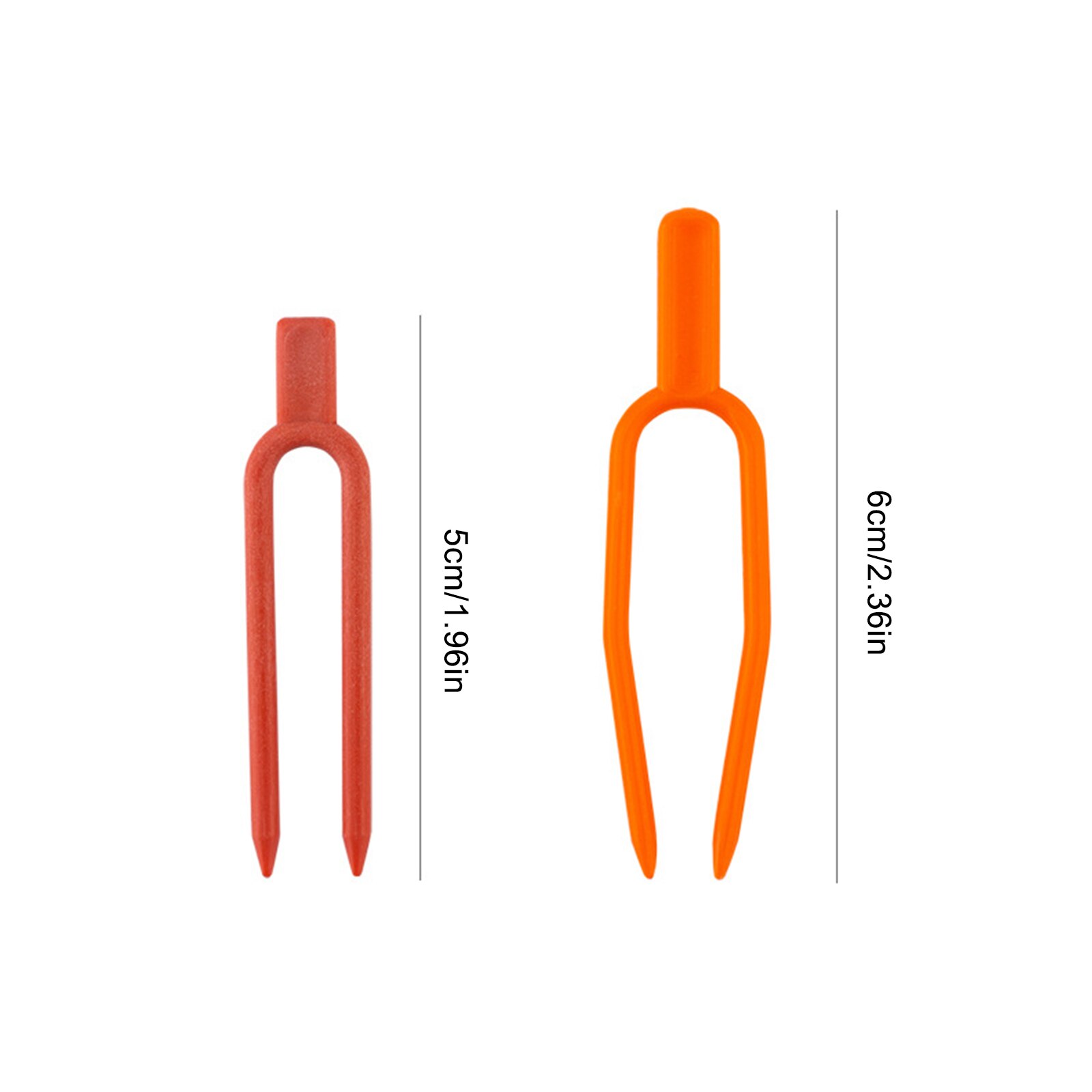 Anlage Clip 100 stücke Erdbeere Gabel Werkzeug Gartenarbeit Kunststoff 100 STÜCKE/einstellen Umwelt Orange Haltbaren Festen Leuchte Schellen