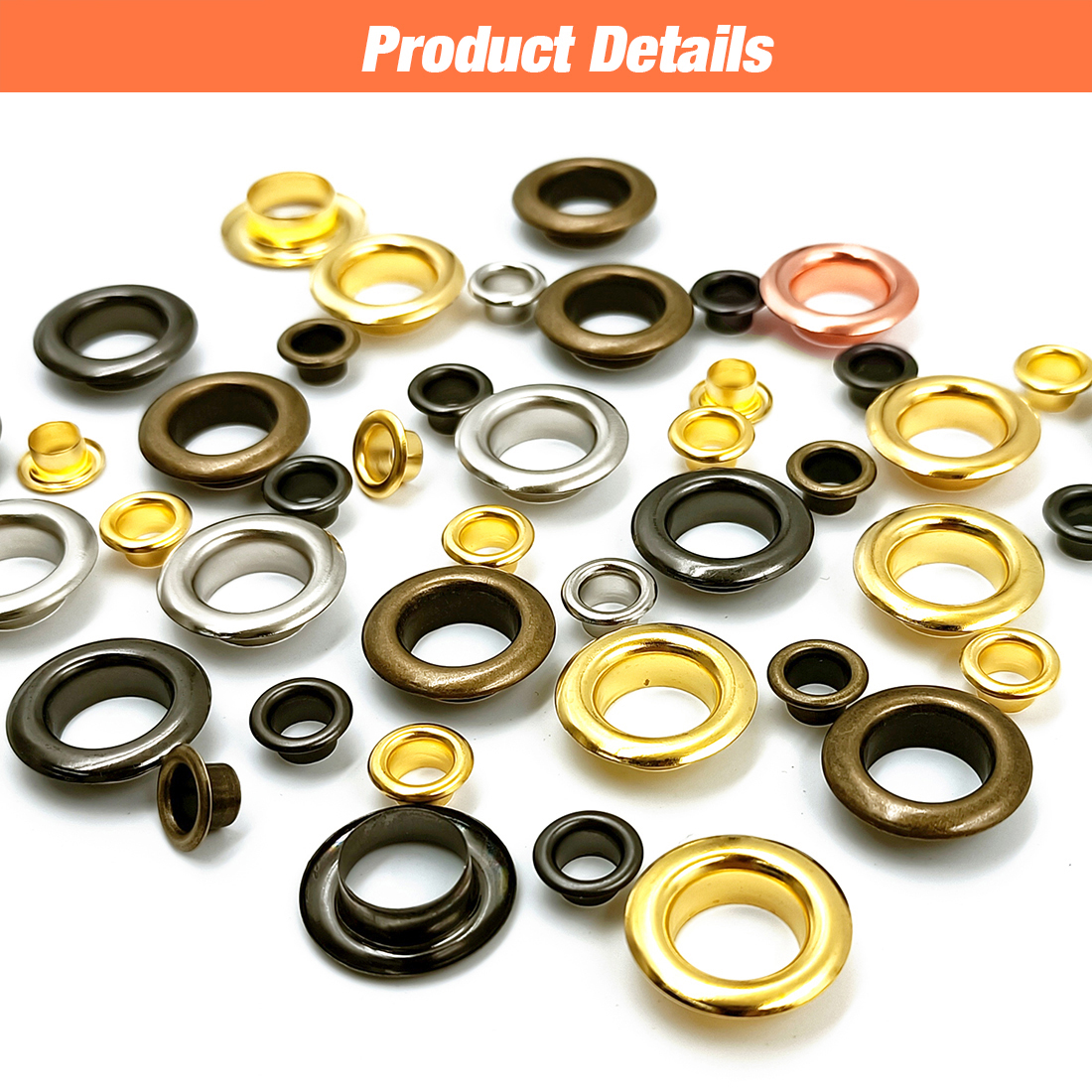 200Pcs 4Mm Gat Metalen Oogjes Grommets Met Wasmachine Punch Set Tool Diy Kleding Schoenen Riem Cap Tags leathercraft Accessoires