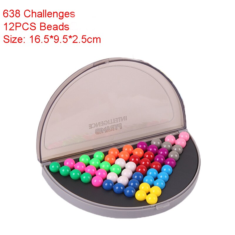 3d puslespill iq perle logisk tankespill 638 utfordringer pyramideplateleker perler intellektuell utvikling pedagogisk spill barneleker
