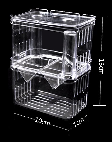 Acrylic Isolation Box Fish and Shrimp Breeding Box Small Fish Spawning Hatching Room Acrylic Fish Tank Is Safe and Permeable: L