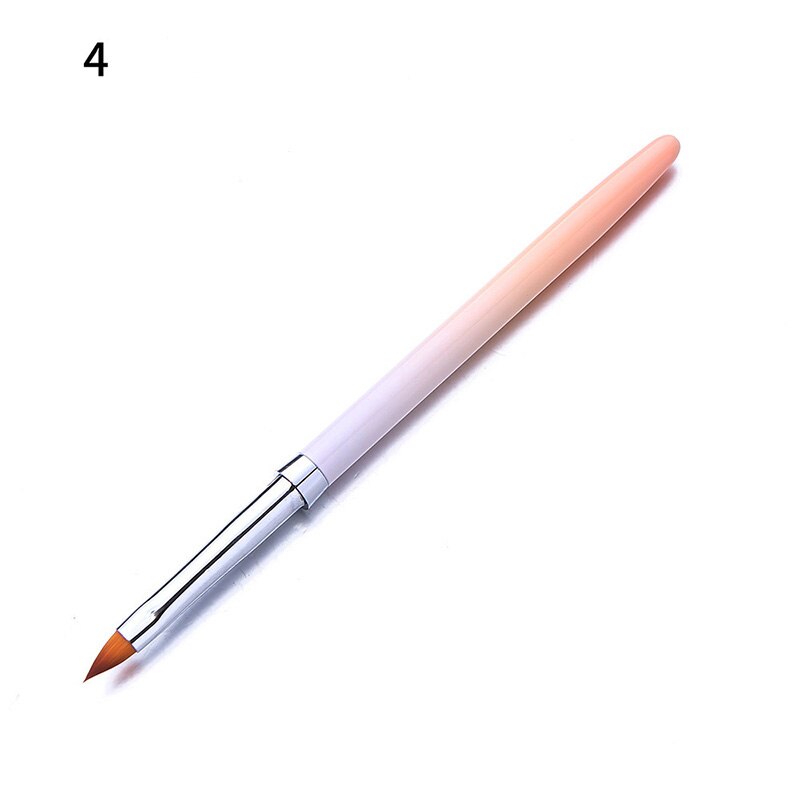 1 Uds delineador de gel uv pintura brocha rosa dorada Color portátil dibujo bolígrafo cepillo de uñas mango manicura uñas arte herramienta de: 9
