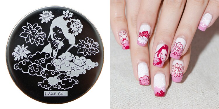 1 PCS Lotus/Lion/Animal Nail Art Stamping Plates Stamp Templates Easy Pick Up Image Transfer Gel Polish Manicure DIY