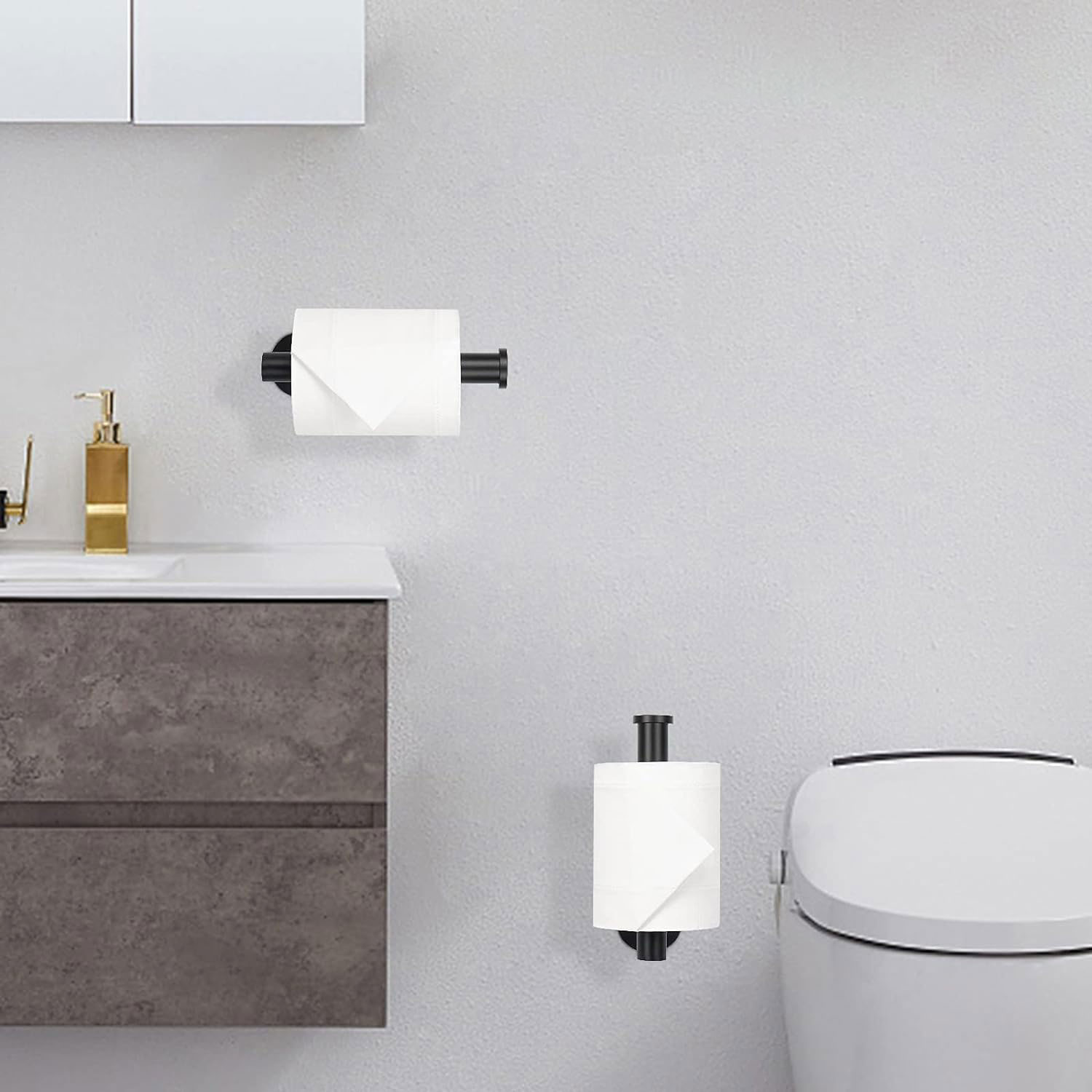 Samoprzylepny lub wiercony uchwyt na ręczniki papierowe Uchwyt na ręcznik papierowy montowany na ścianie ze stali nierdzewnej Uchwyt na ręczniki papierowe strąk szafką