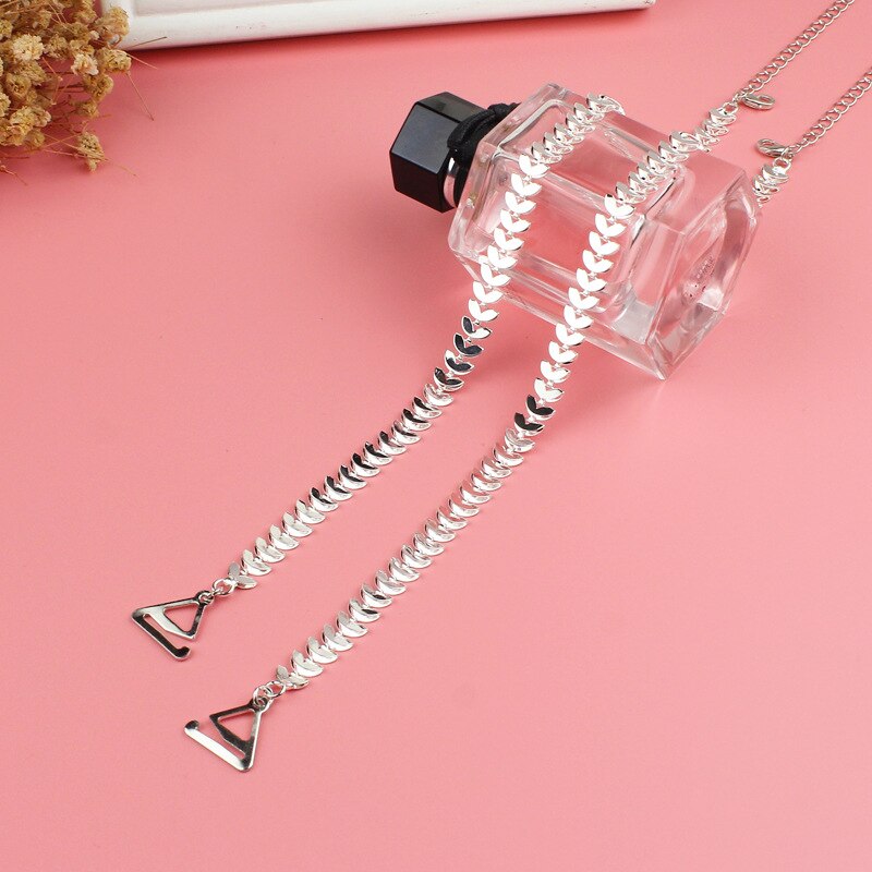 1 Pair Women Adjustable Crystal Belt Gorgeous Prom Diamante Rhinestone Bra Strap Party Evening Dress Underwear Accessories: leaf / 1.8cm