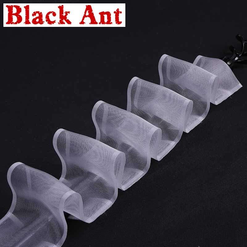 Accesorios de cinta transparente para cortinas, cinta de nailon para barra de inserción, gancho de correa de cortina blanco transparente, CP-JD152 #40