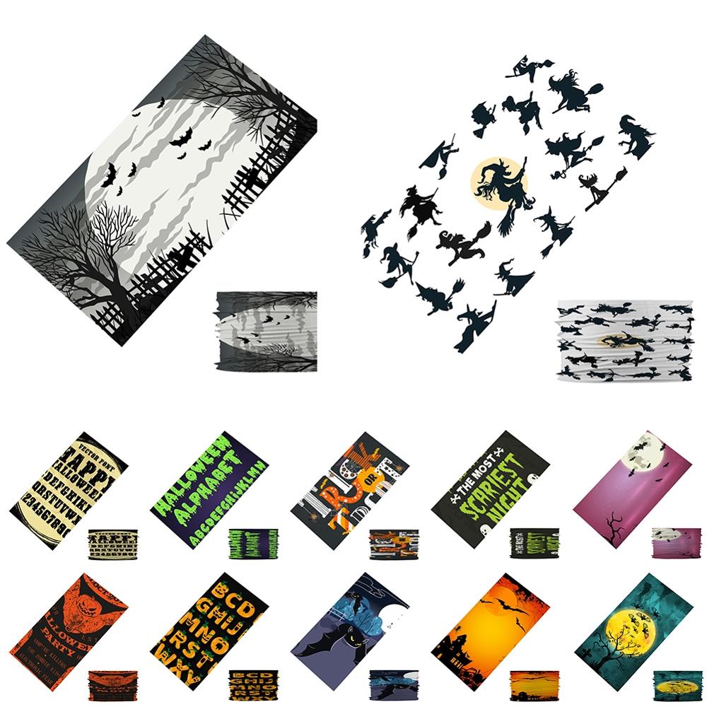 Stofdichte hoofdband halloween pompoen polyester unisex biker magische buis hoofdband naadloze hoofdband coole hoofdband sport hoofdband