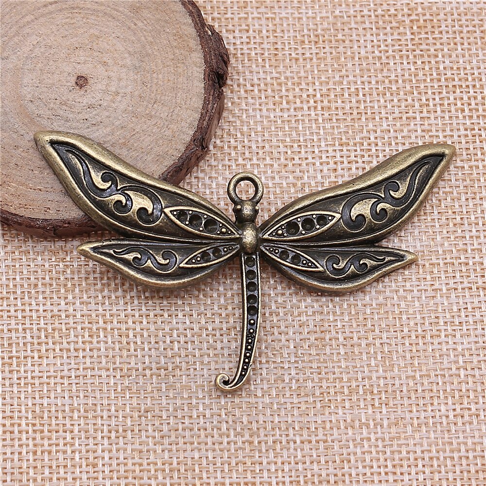 Wysiwyg 1 Stuks 80X47Mm Hanger Grote Dragonfly Dragonfly Charm Hangers Voor Sieraden Maken Grote Libel Hangers