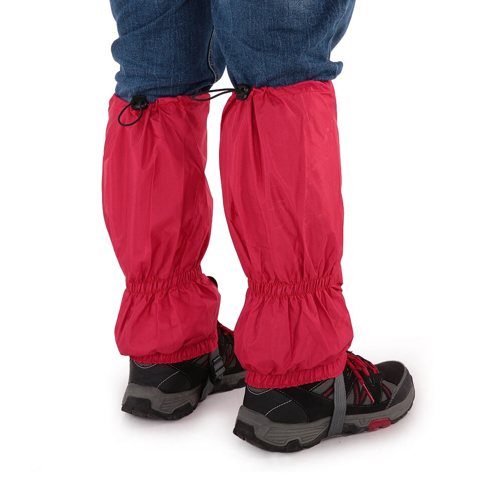 Lixada One Pair of Gaiters Outdoor Unisex Zippered Closure Wear and Water Resistant Cloth Leggings Cover for Snowboarding
