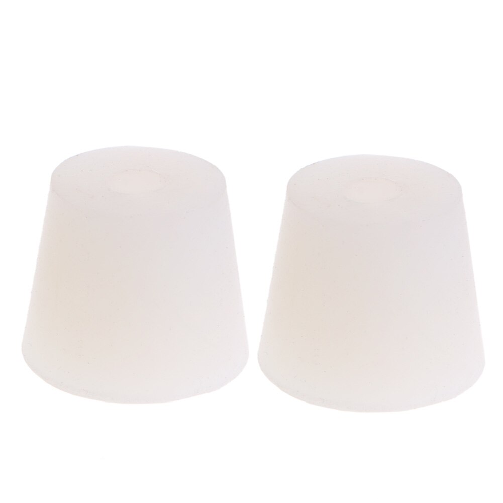 2 Pièces Silicone Bouchon En Caoutchouc Avec Trou Sas Barboteur Vanne Vin Bière: Black