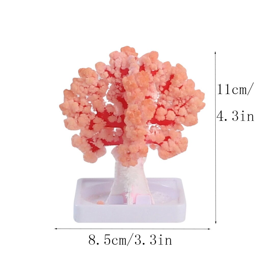 Visual Magic Artificial Sakura Trees Decorative Growing DIY Paper Tree Novelty Baby Toy Flower Exploring Science#45