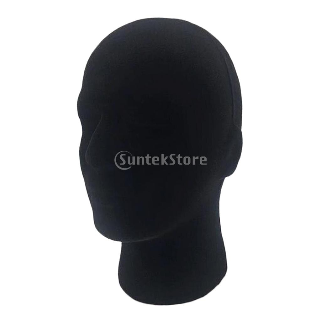 Polistirolo capelli manichino testa cappello berretto collana espositore manichino modello nero