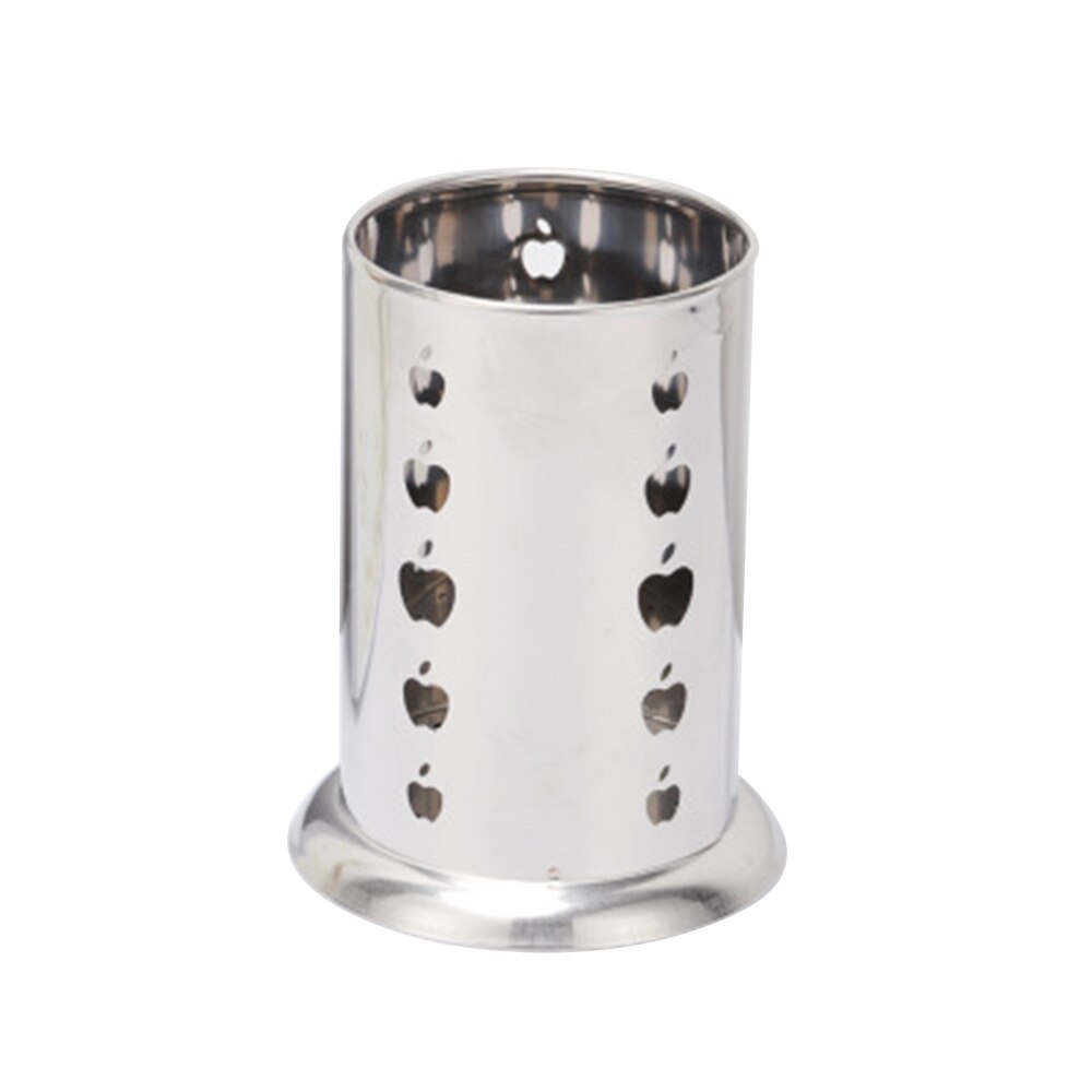 Acier inoxydable suspendus porte-couverts égouttoir cuillère fourchette baguettes de rangement panier Rack cuisine accessoires outils organisateur: 03