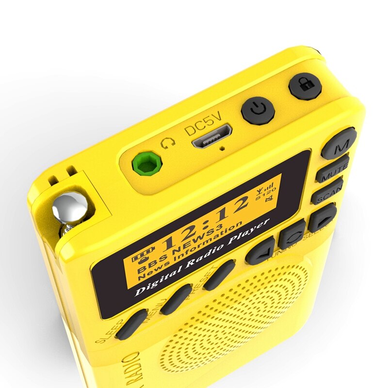Lecteur Mp3 portatif de démodulateur numérique de Fm de Radio numérique de Mini Dab de poche avec l'affichage d'affichage à cristaux liquides